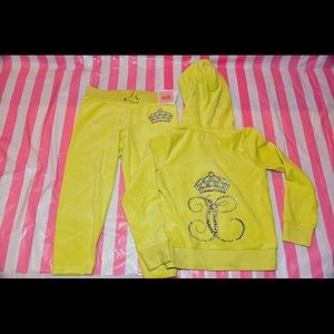Juicy Couture track suit. Velour.  Girls’a size S